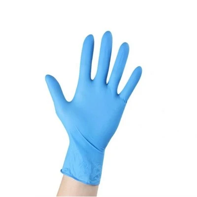 Medische blauwe nitril onderzoekshandschoenen